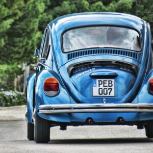 Blue Volkswagen Beetle