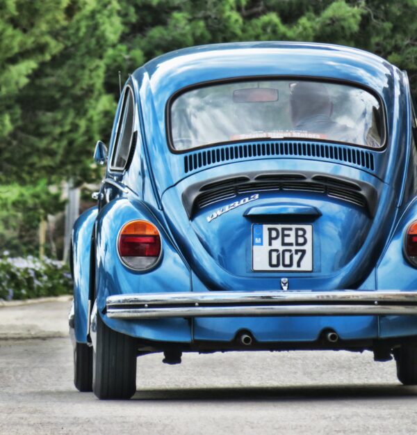 Blue Volkswagen Beetle